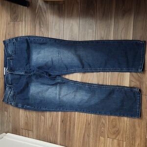 SANTANA Plus Size Women's Blue Jeans Straight Leg